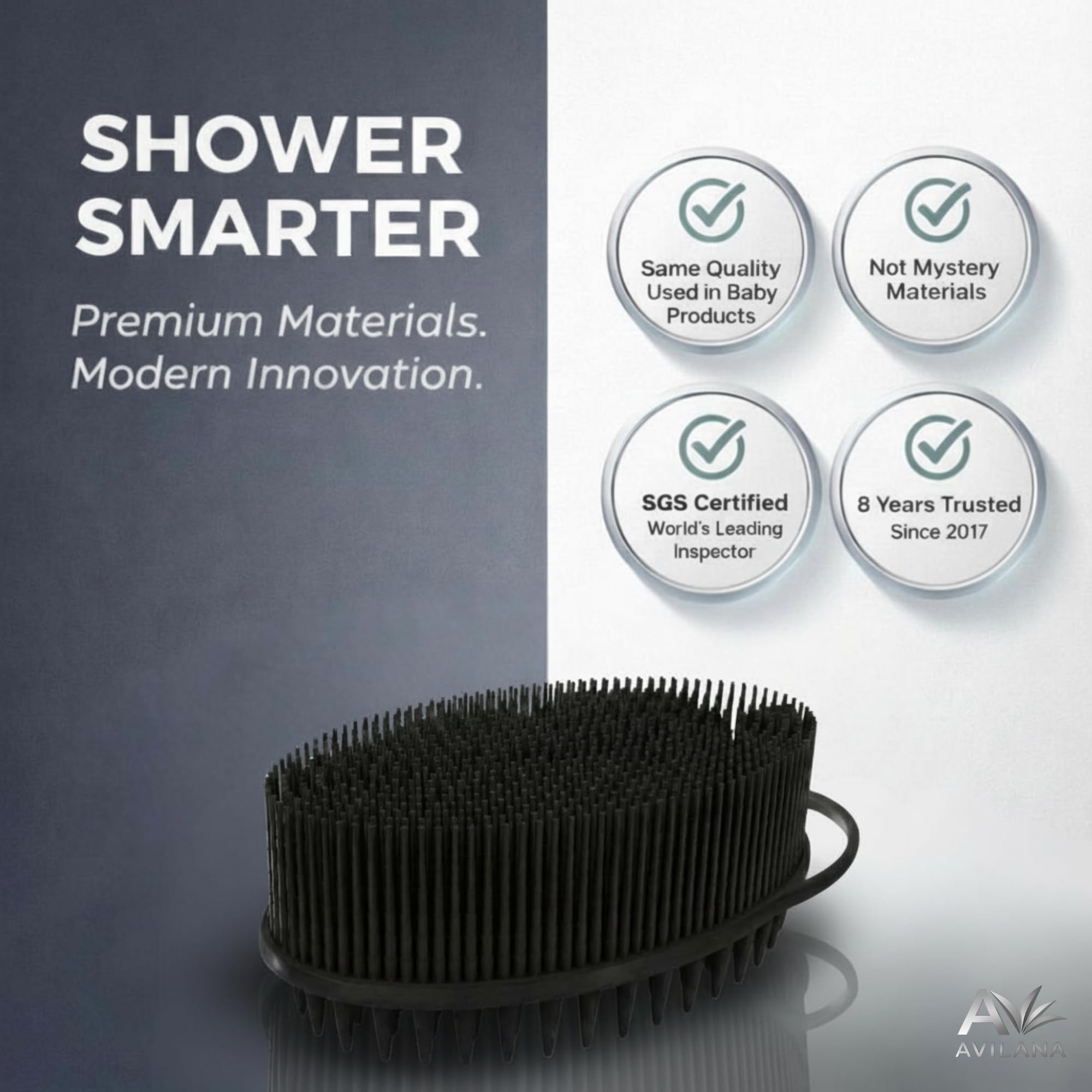 Avilana brosse-silicones-distribution-shampoo: répartit uniformément le shampoing sur les longueurs