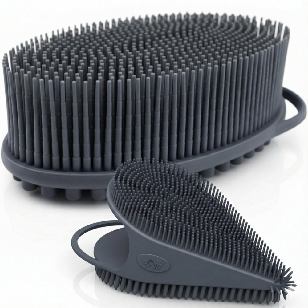 Avilana gommage-corps et brosse-visage: duo 2-en-1 pour une routine complète