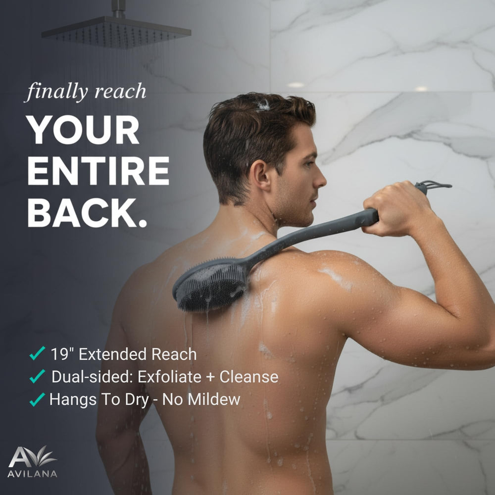 Tête silicone SGS certifiée Avilana, hygiénique et facile à sécher.