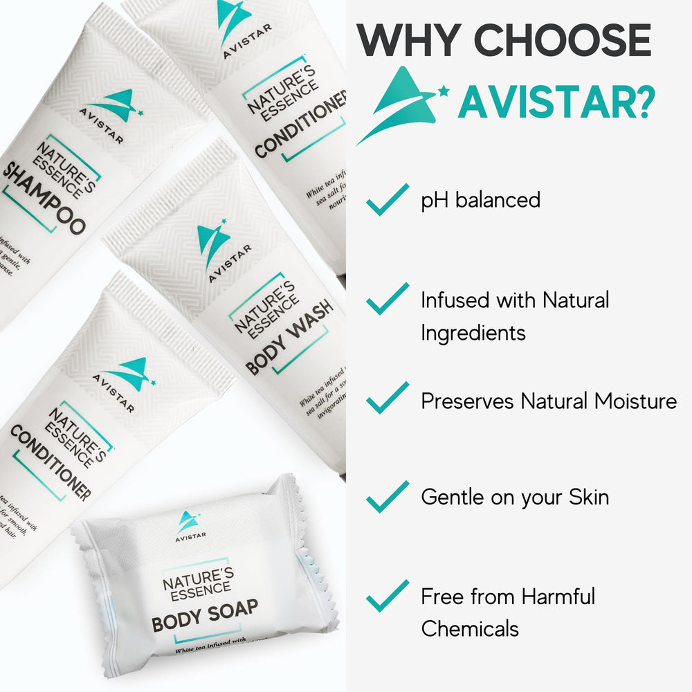 Avistar emballage design élégant : présentable en salle de bains.