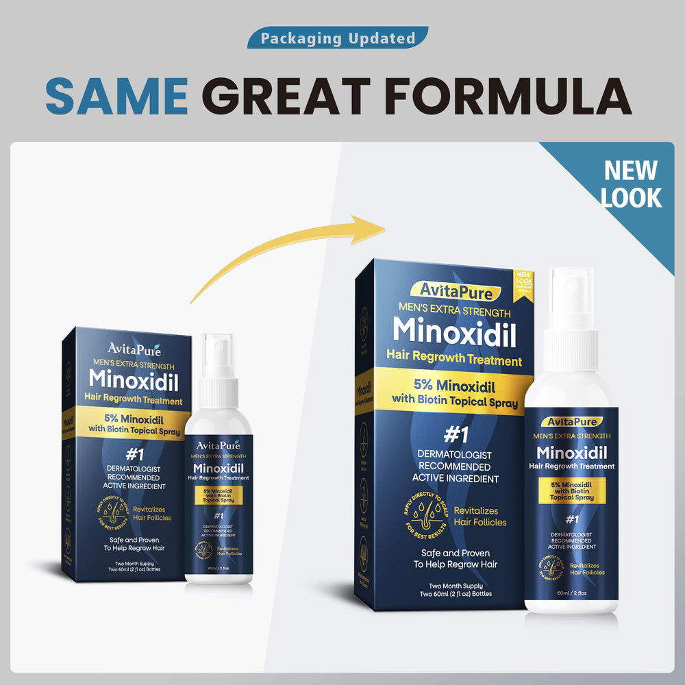 AVITAPURE Minoxidil – application rapide sans résidu gras