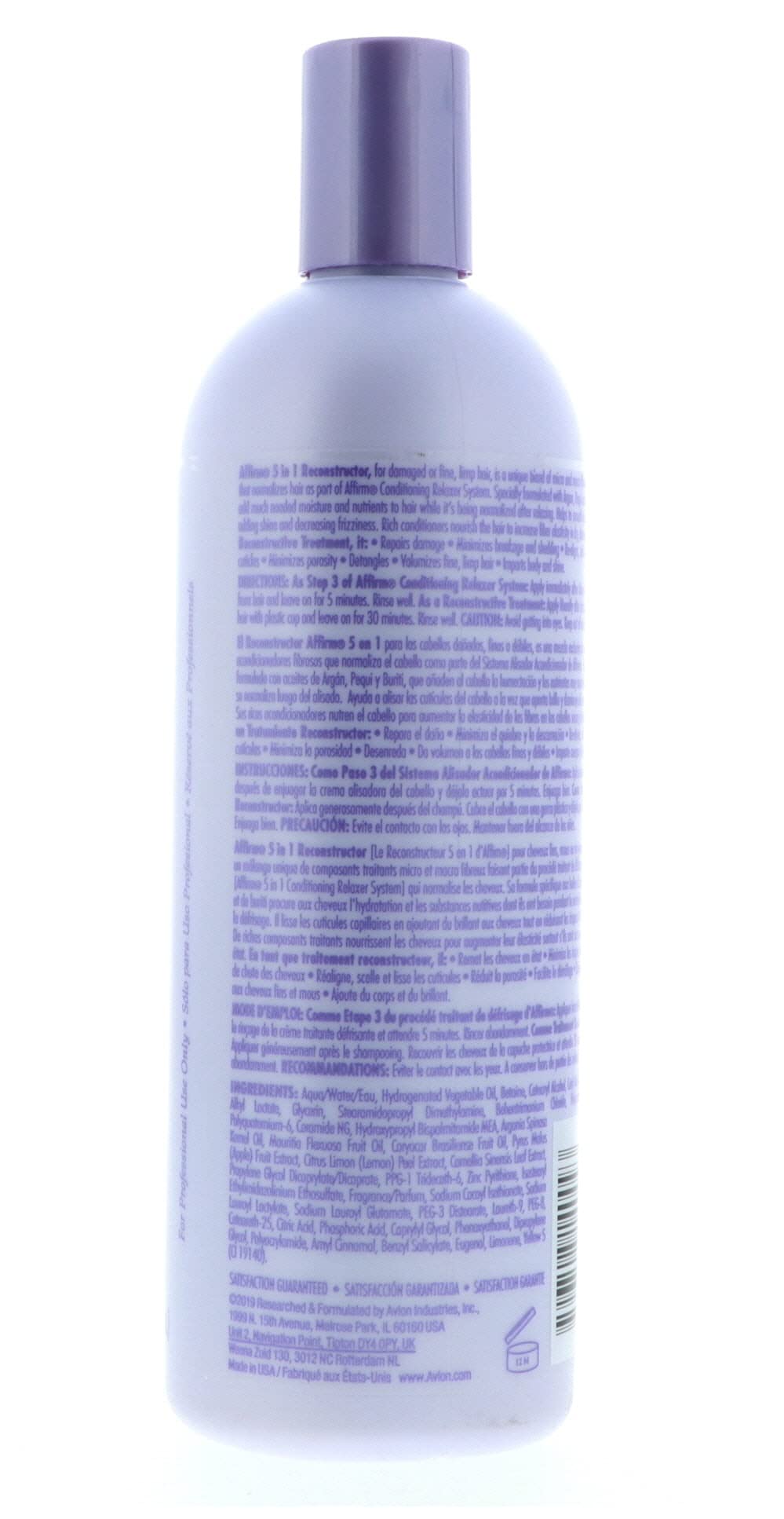 Affirm 5 en 1 Reconstructeur Avlon, micro et macrofibres pour un soin en profondeur.