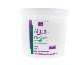 Soin prêt à coiffer après le traitement avec Avlon Affirm Fiberguard.