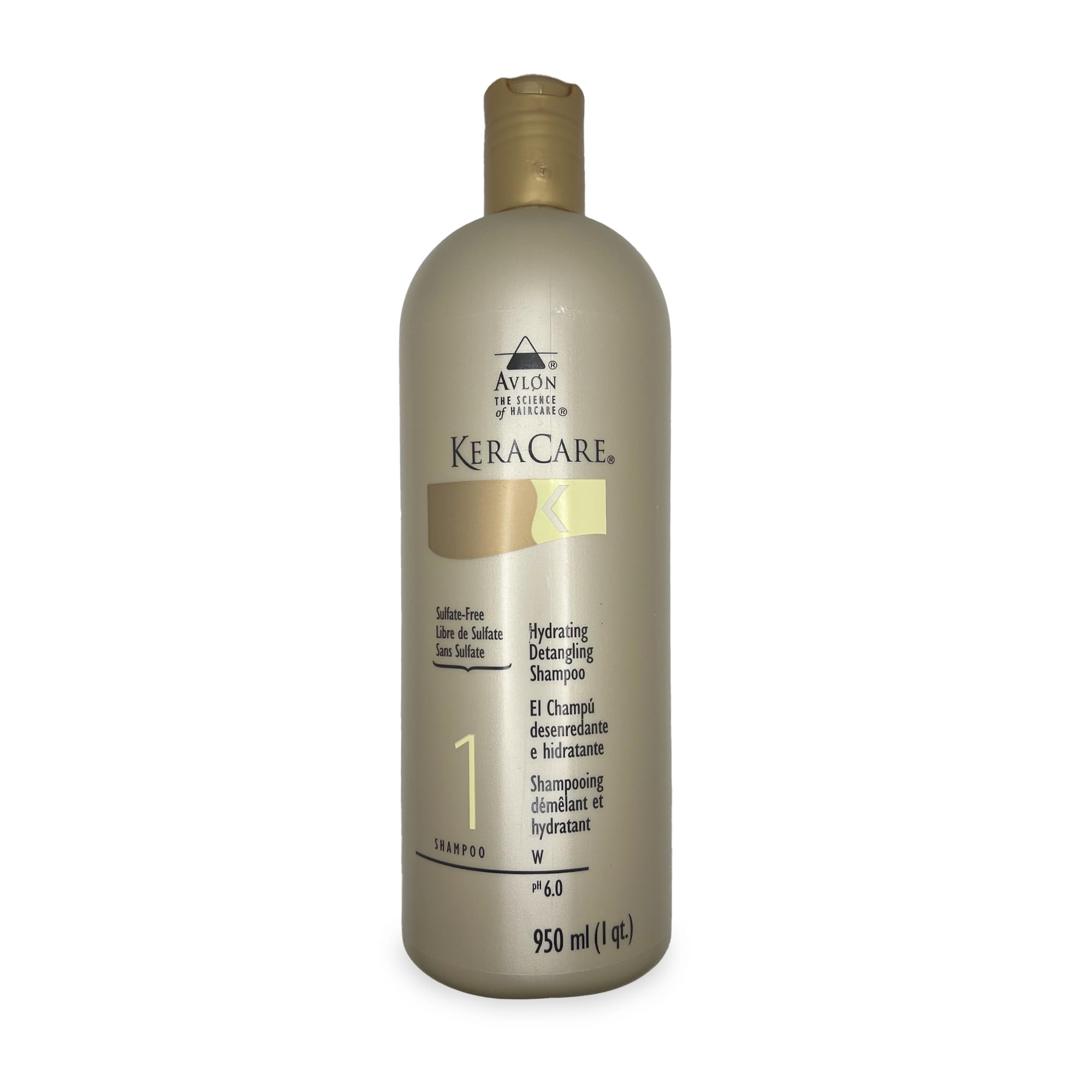 Peigne démontrant le démêlage en douceur avec Avlon Keracare.