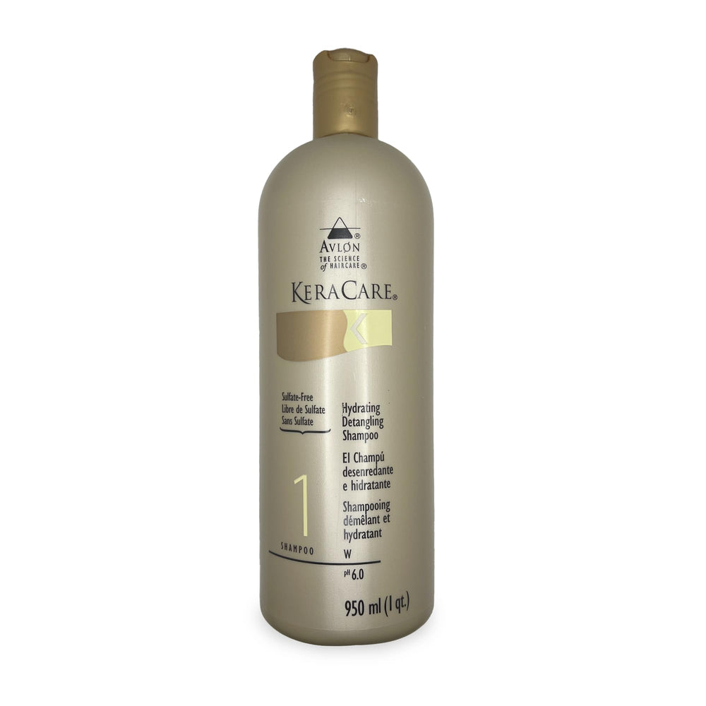 Peigne démontrant le démêlage en douceur avec Avlon Keracare.