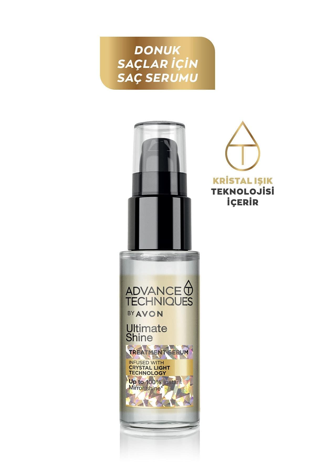 Pompe du sérum AVON Advance Techniques prête à l’emploi pour doser sans rinçage.