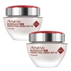 Application matinale de la Crème de Jour Avon Anew Reversalist pour hydratation.