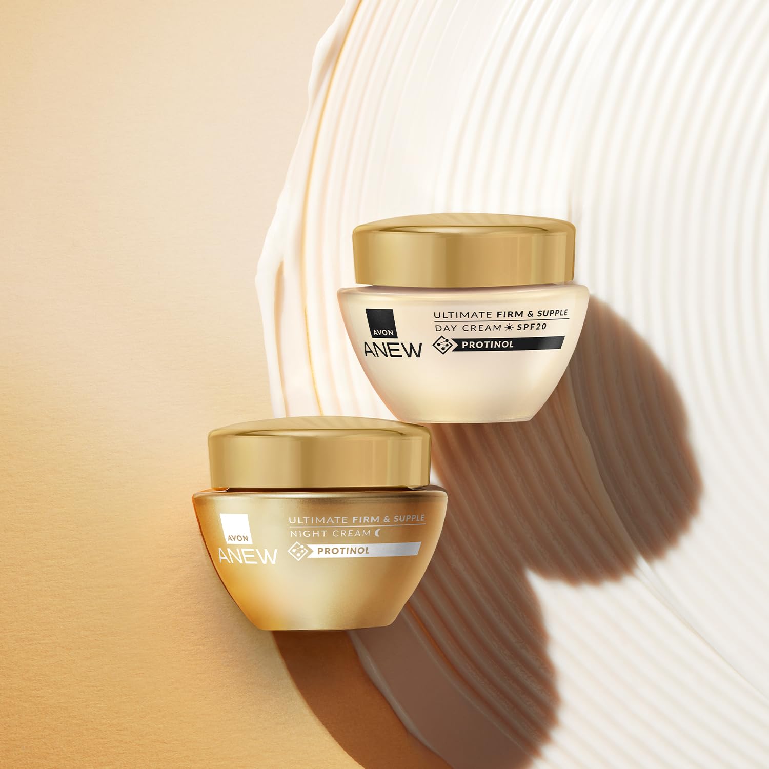 AVON Anew Ultimate Firm & Supple – pot prêt à l'emploi dans la routine beauté.
