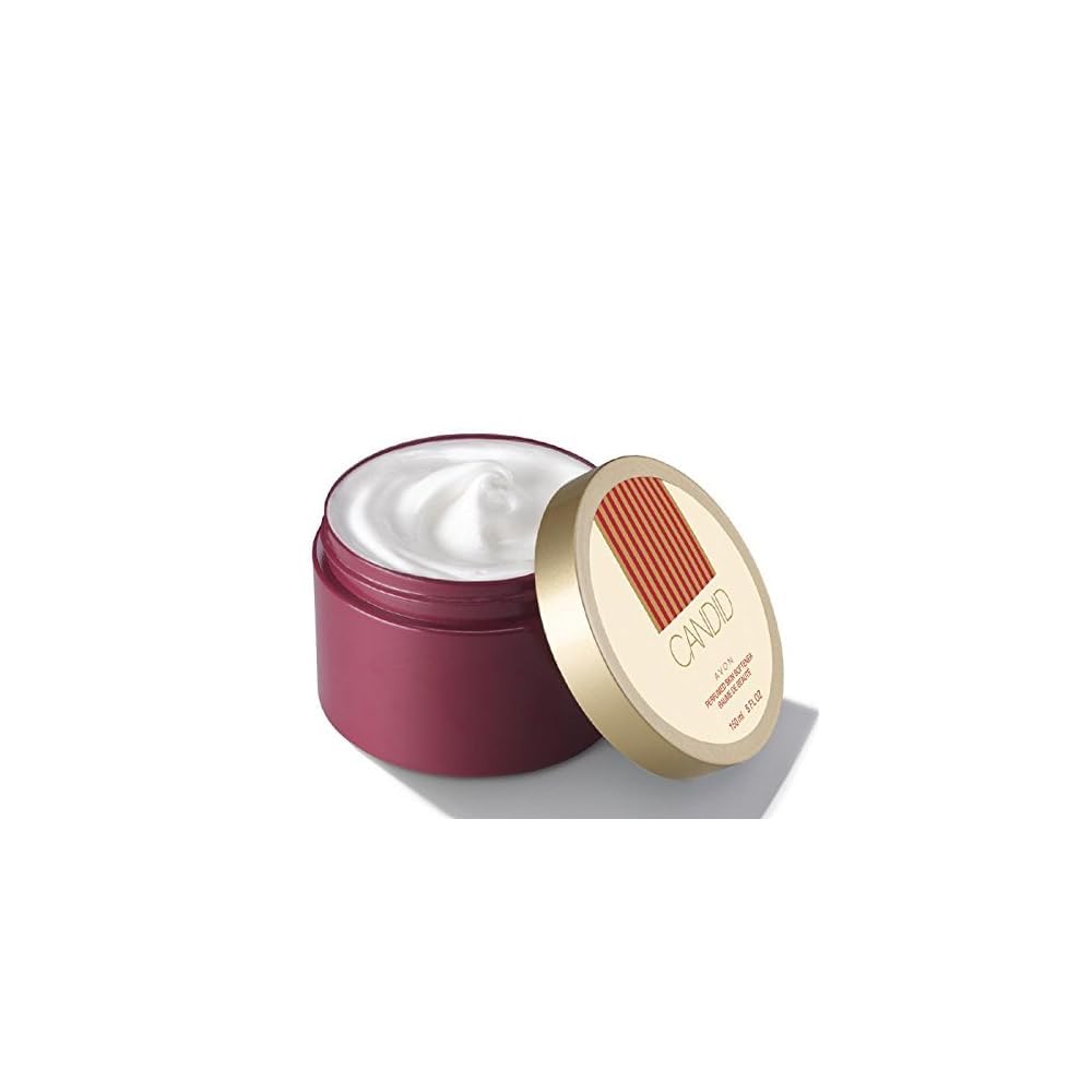 AVON Candid, lotion parfumée pour une peau douce et agréable.