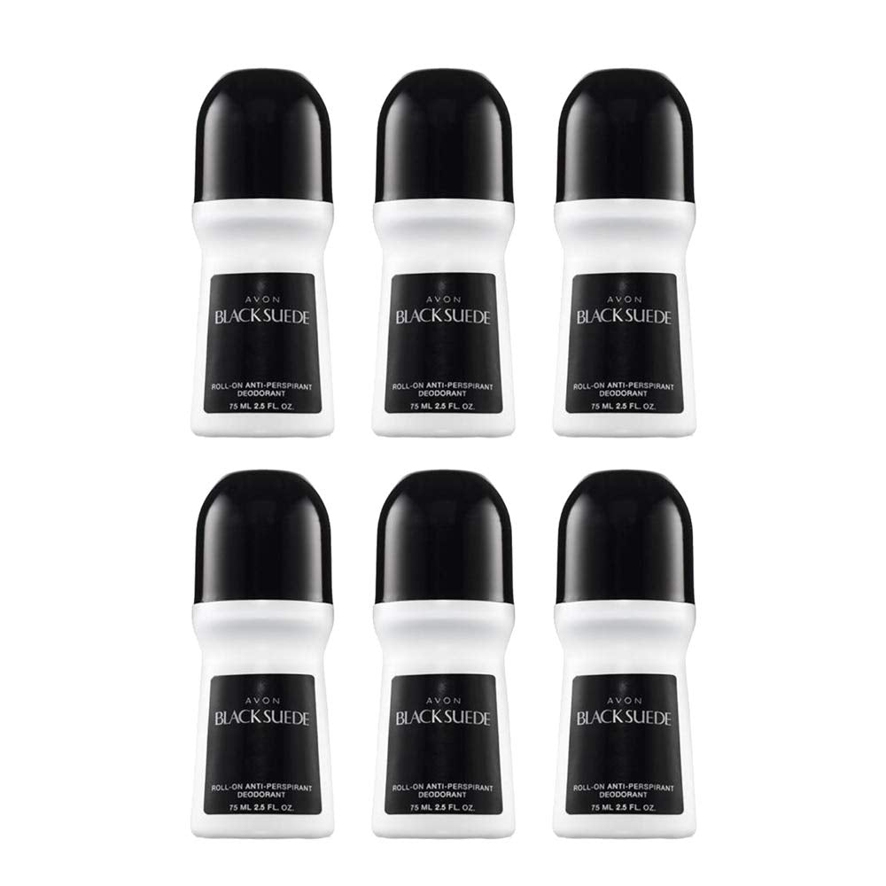AVON Noir Suède Déodorant Homme, bouteille roll-on, protection longue durée