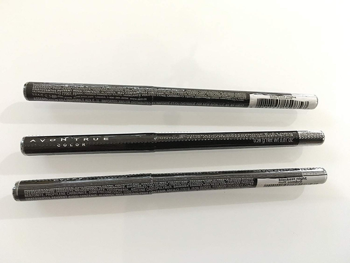 AVON Glimmersticks crayon yeux waterproof noir, tenue longue durée.
