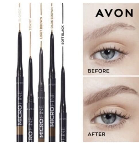 AVON Glimmersticks Définisseur Sourcils brun foncé, application précise pour un look structuré.