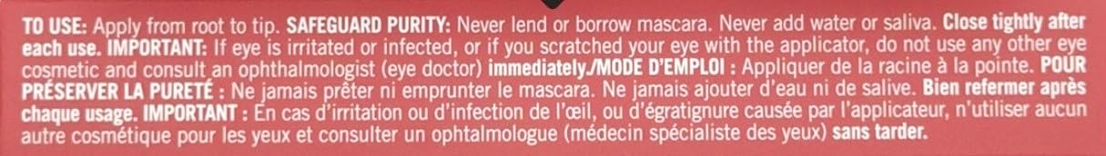 AVON Mascara noir – retrait facile à l'eau tiède