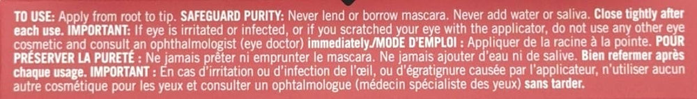 AVON Mascara noir – retrait facile à l'eau tiède