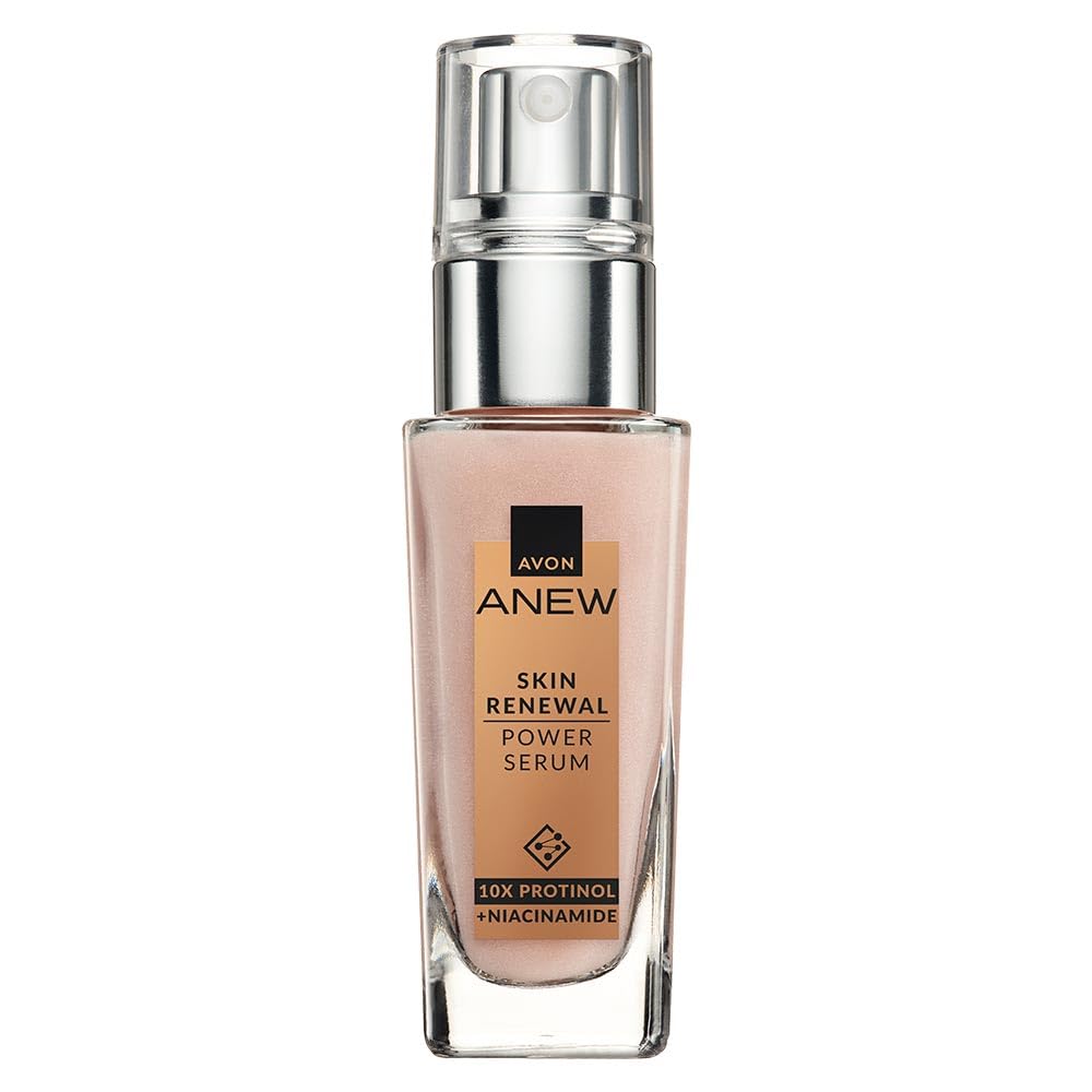 Sérum AVON Anew Protinol, bouteille de 30 ml, peau plus ferme et lumineuse.