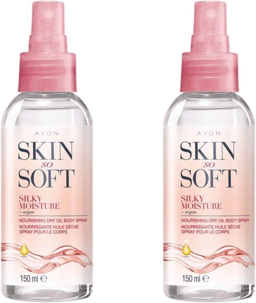 AVON SKIN SO SOFT huile sèche hydratante 150 ml, flacon qui nourrit sans laisser de film gras.