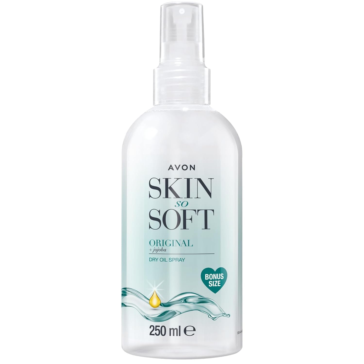 Avon Skin So Soft Huile Sèche Originale 250 ml sur bouteille, soin rapide et hydratant.
