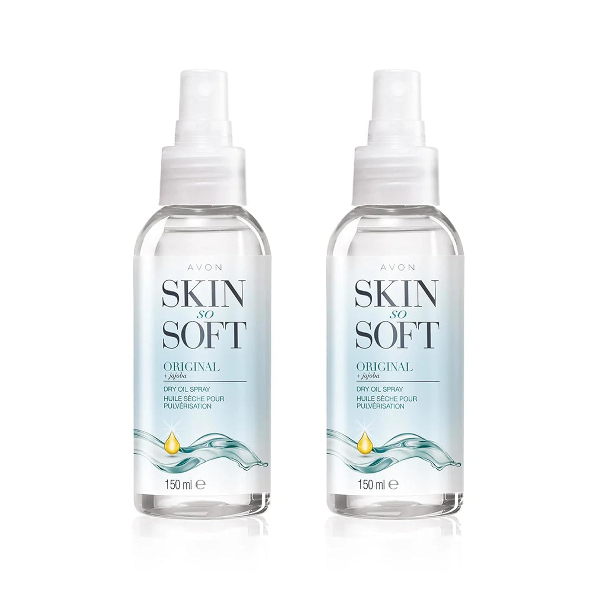 AVON SKIN SO SOFT huile-seche Original bouteille — hydratation légère et rapide
