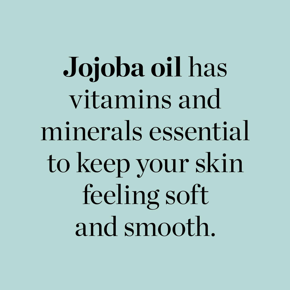 Gel douche nourrissant à l'huile de jojoba pour peau hydratée.