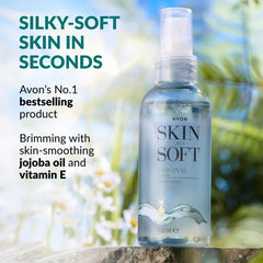 Absorption rapide et non gras avec AVON SKIN SO SOFT.