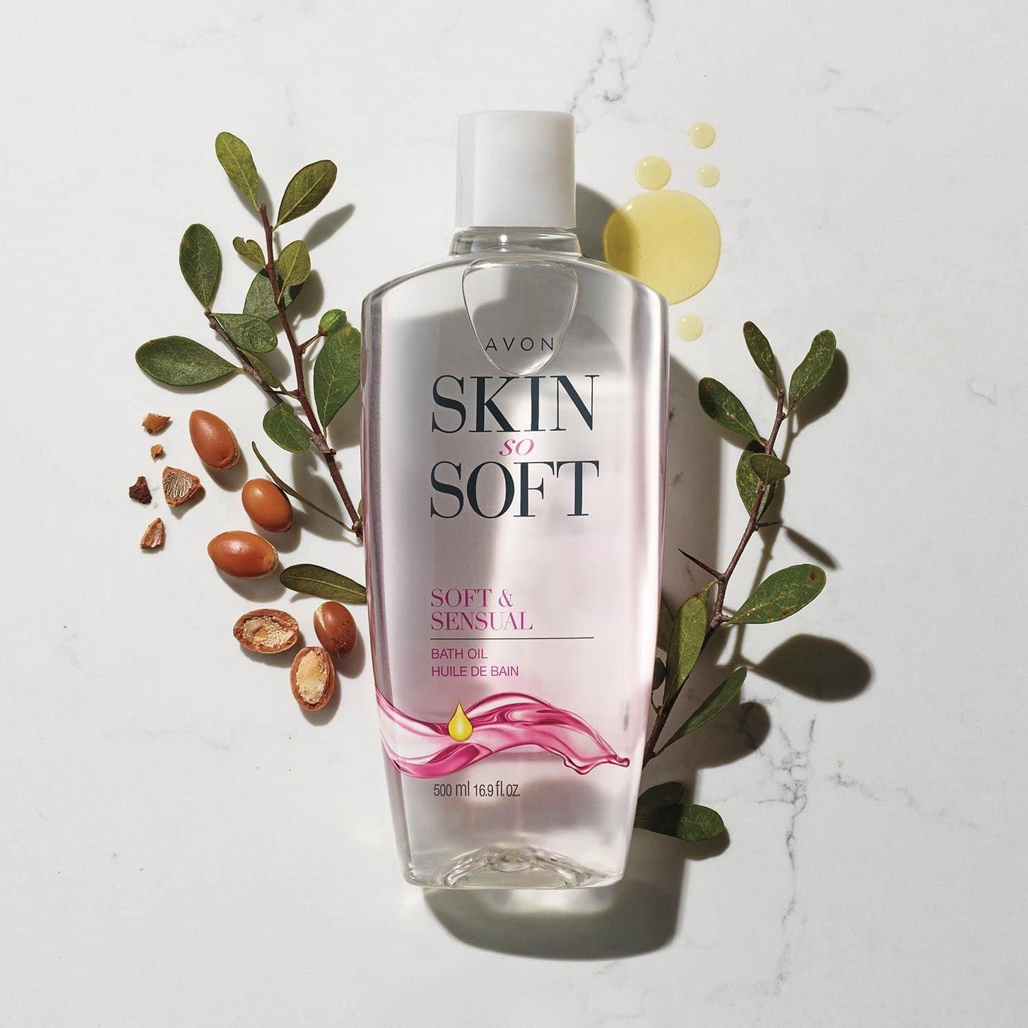 AVON Skin So Soft Soft & Sensual – huile d’argan nourrissante pour la peau