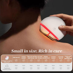 Massage du visage de 5 minutes avec chauffage et LED pour peau lumineuse