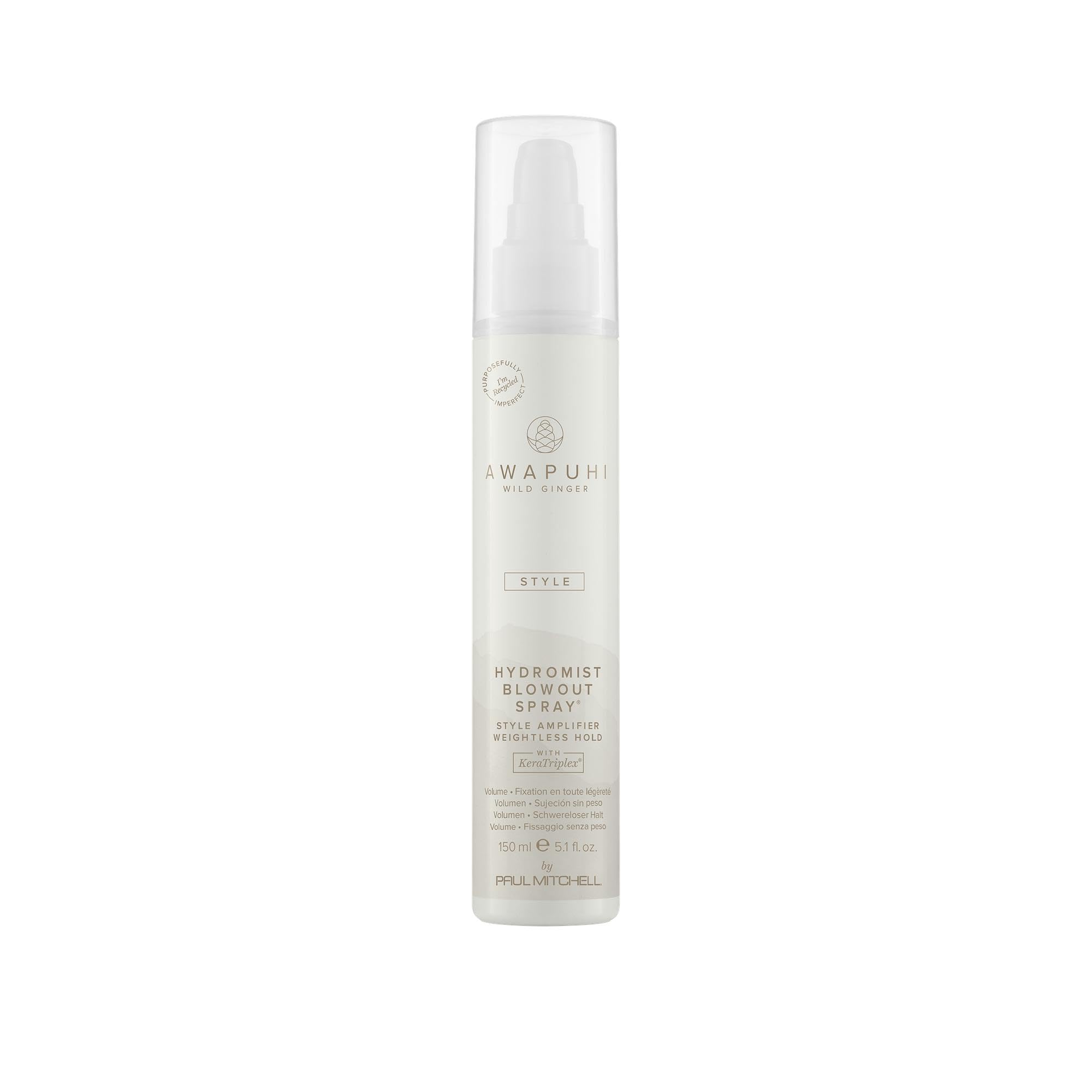 Awapuhi Wild Ginger HydroMist – préparation coiffure pour blowout volumineux et léger