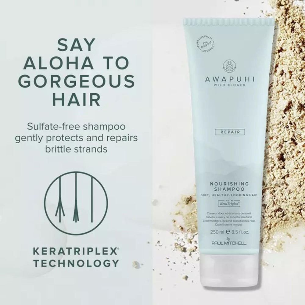 Mousse du Shampoing Awapuhi Wild Ginger prête à l’application.