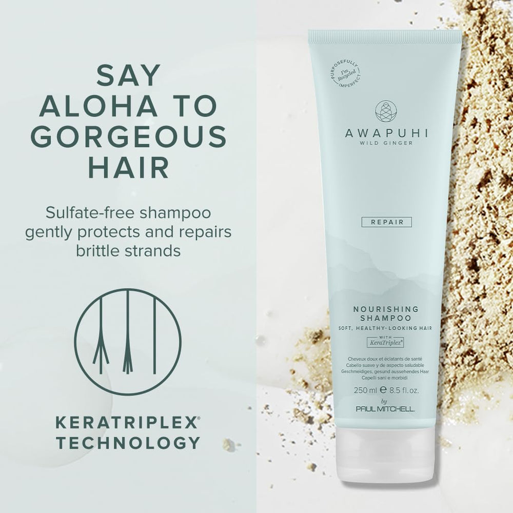 Protection couleur du shampooing Awapuhi Wild Ginger Nourrissant sans sulfates.