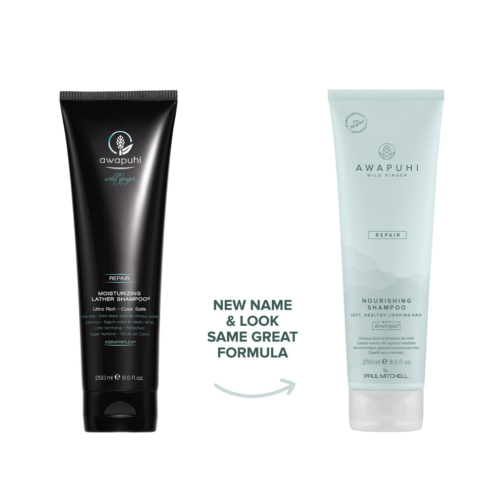 Texture du shampooing nourrissant Awapuhi Wild Ginger pour lavage doux.