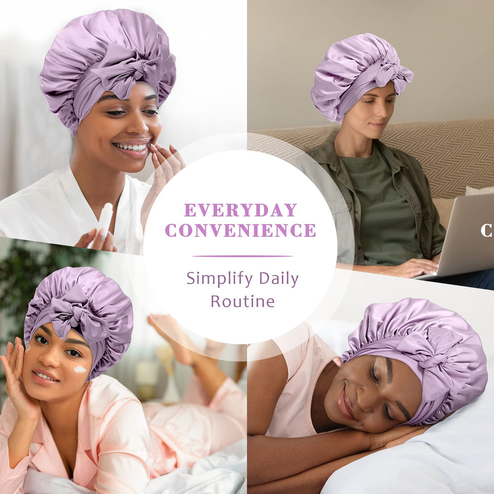 AWAYTR bonnet satiné doux et facile à laver, respecte le cuir chevelu.