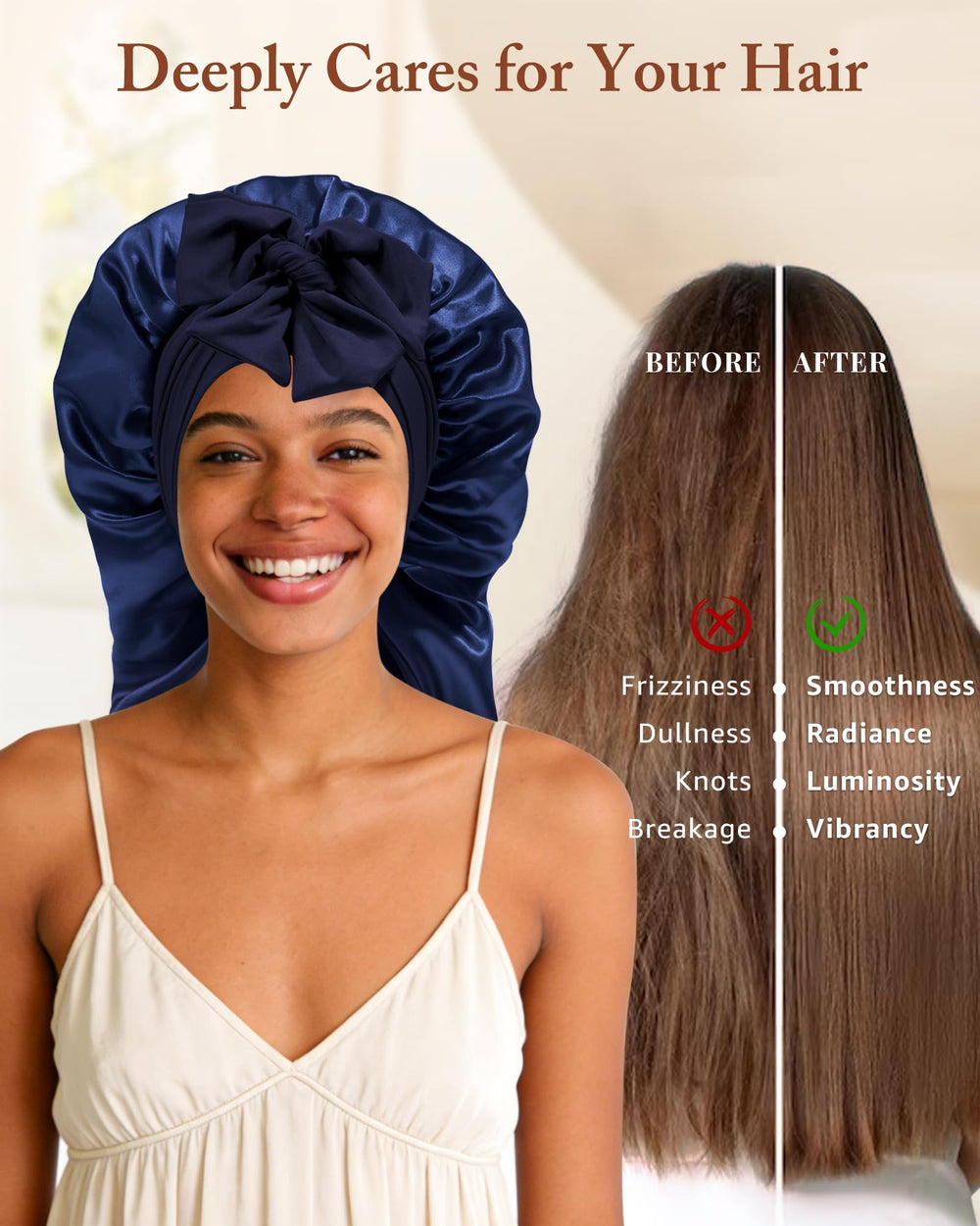 Bonnet AWAYTR satin sport-domicile pratique pour le sport et les tâches ménagères.