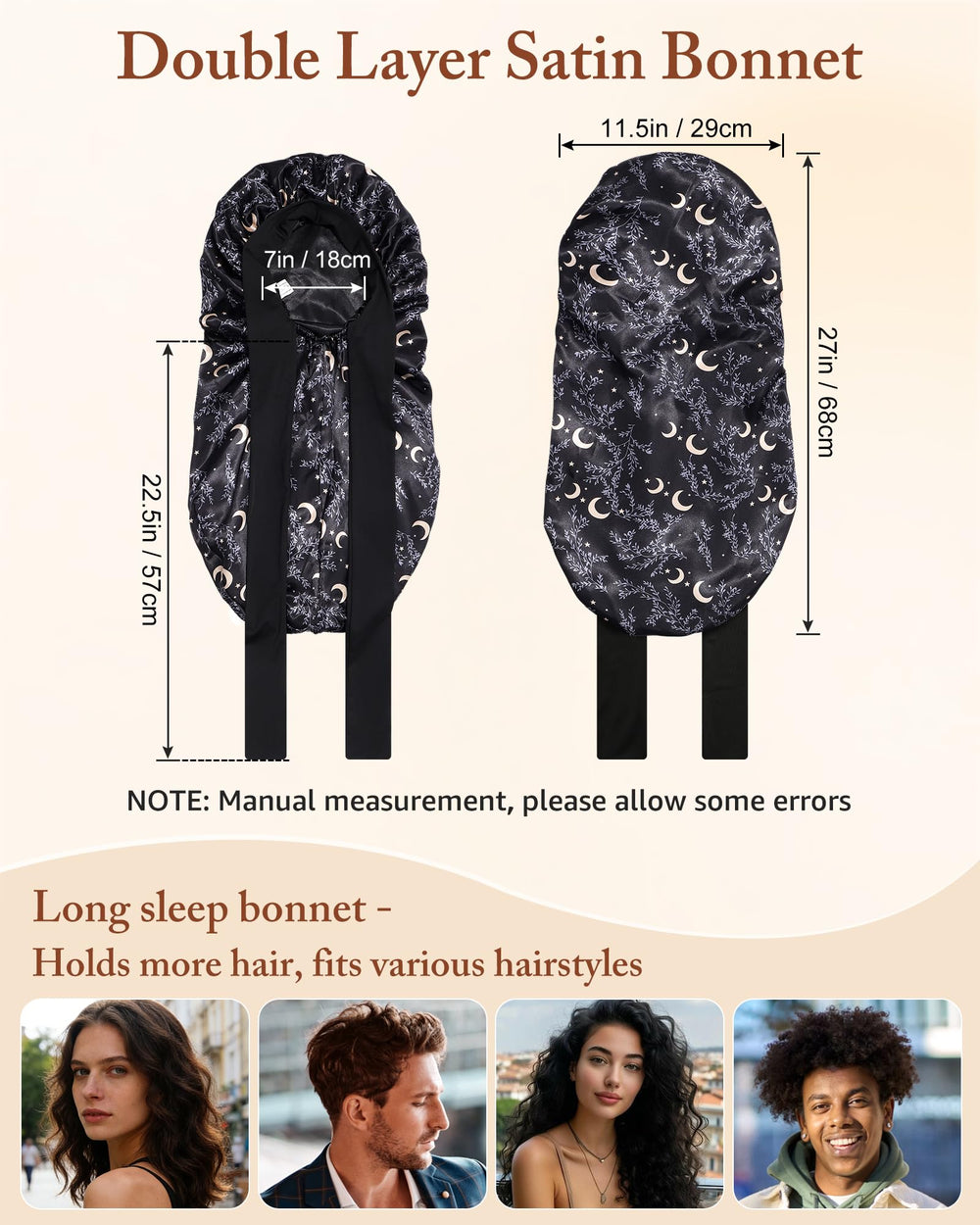 AWAYTR bonnet satin usage quotidien, idéal pour maquillage et routines beauté.