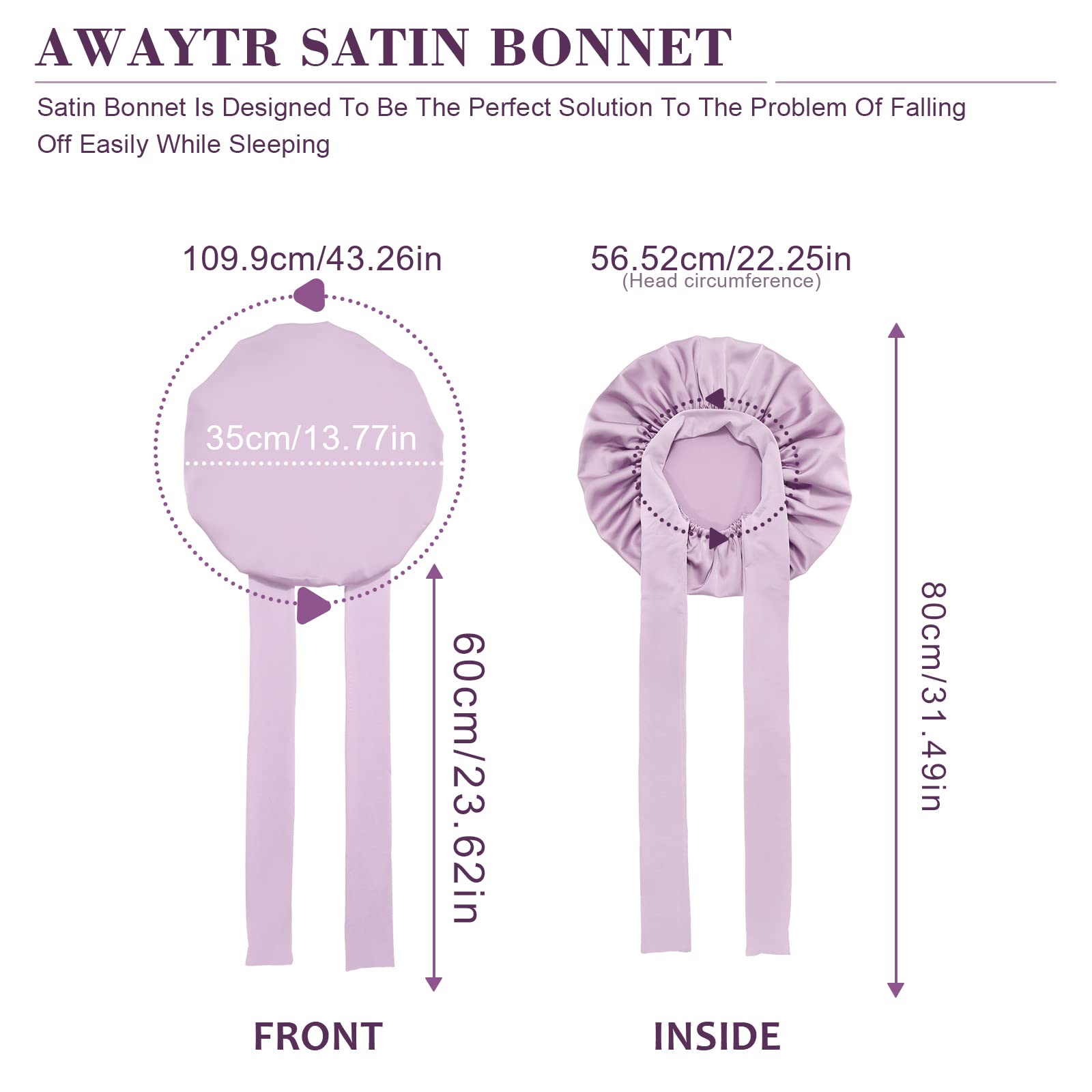 AWAYTR bonnet usage quotidien pratique pour le soin du visage après la douche.