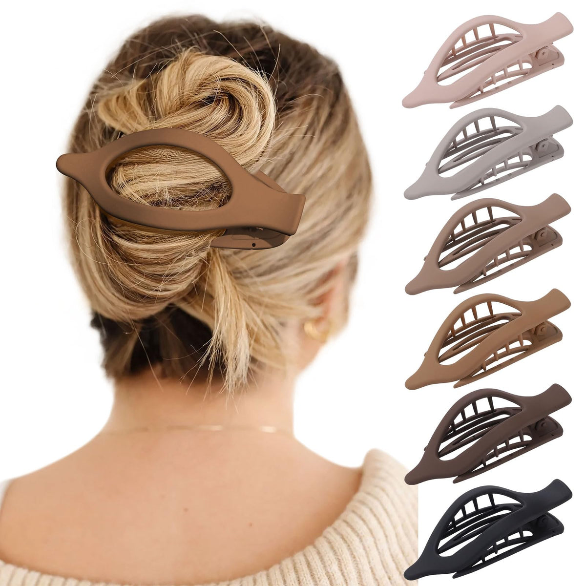 AWAYTR Concord : pince côté coiffure pour une prise ferme et longue tenue.