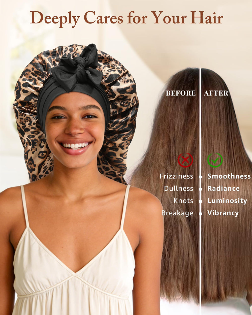 AWAYTR bonnet pour tresses, maintient et protège les longueurs pendant les nuits.