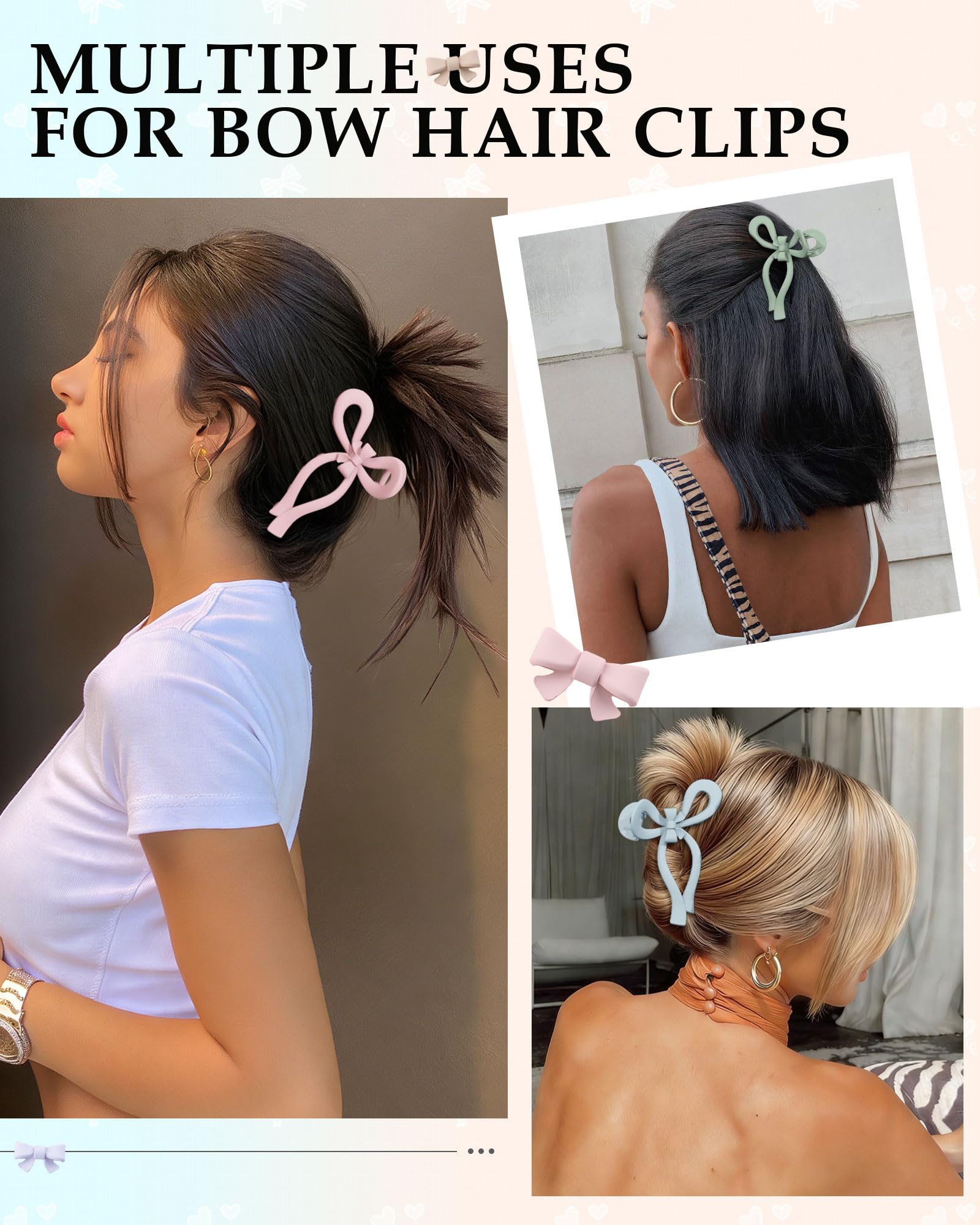 AWAYTR pince-noeud ouverture généreuse, idéal pour cheveux épais et longs.