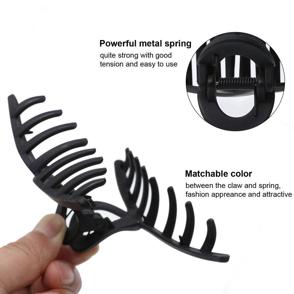 AWAYTR pince cheveux noir mat offre prise ferme sans glisser.