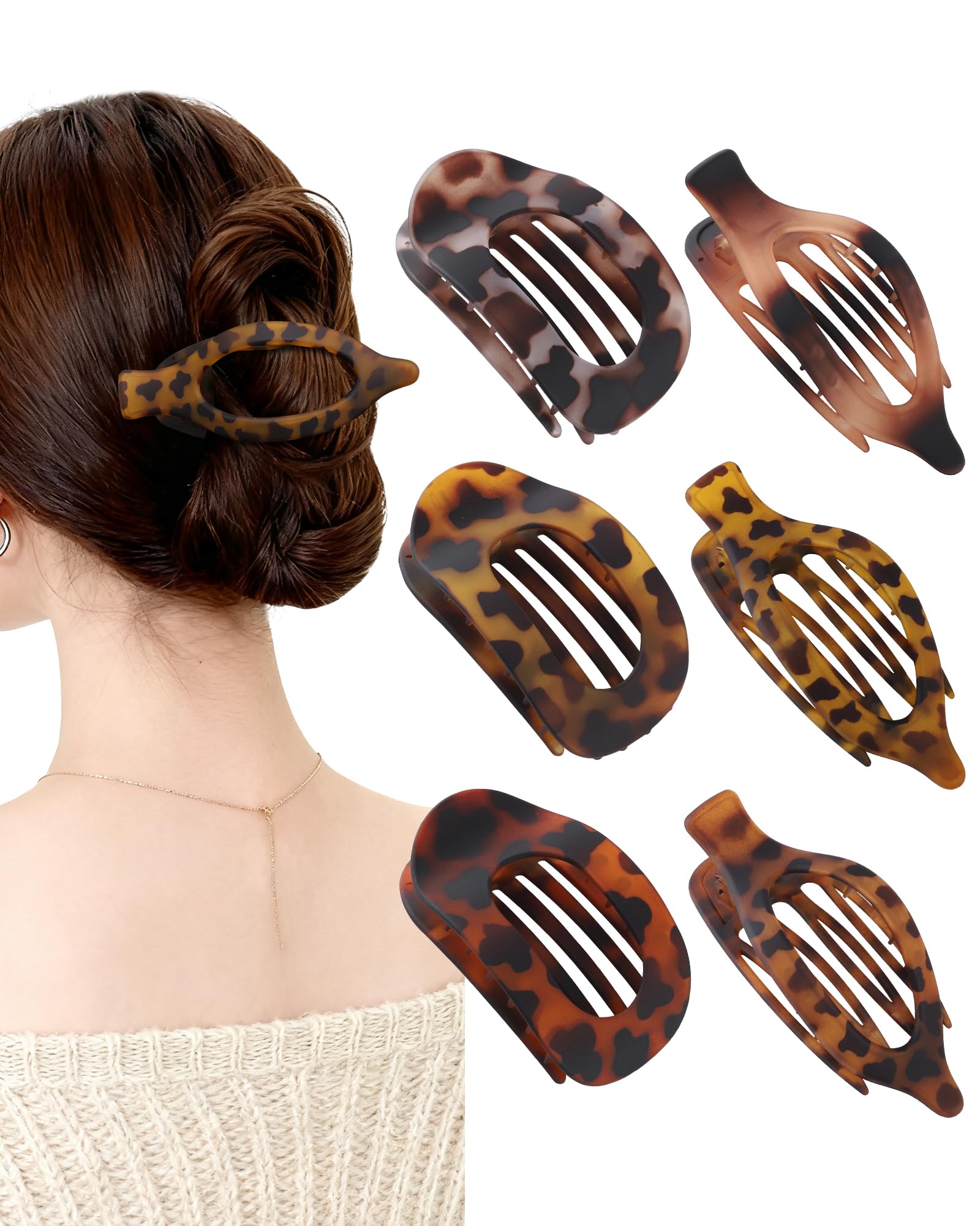 AWAYTR pinces plats Léopard – plat et confortable pour cheveux épais.