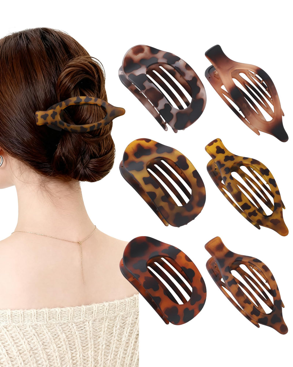 AWAYTR pinces plats Léopard – plat et confortable pour cheveux épais.
