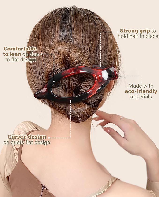 AwayTR pinces cheveux plates rose mat-grip ferme, tenue fiable pour tous les cheveux.