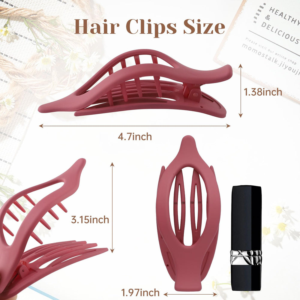 AWAYTR pinces-cheveux plats, matériau polycarbonate durable, coloris variés pour assortir votre style.