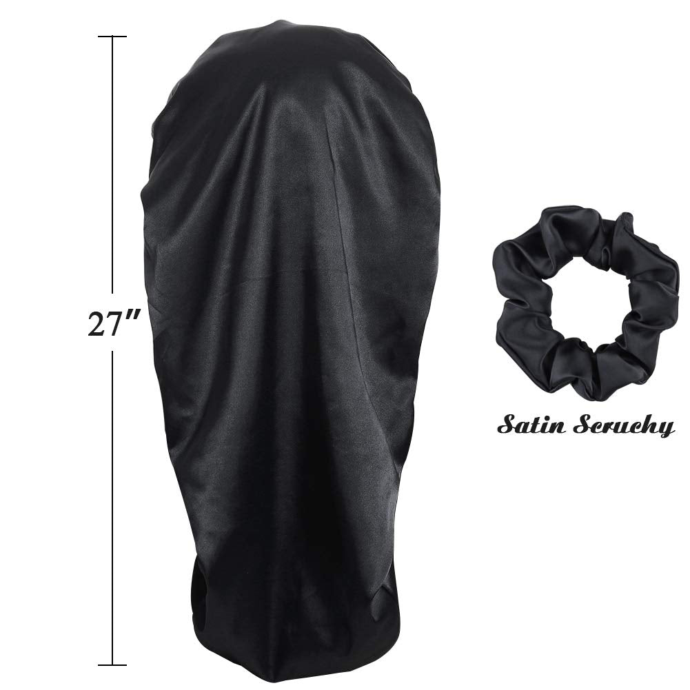 AweFeel bonnet satin longueur 27 pouces idéal pour cheveux mi-longs