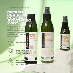 Awesome brume après-shampooing pour wig synthétique, démêlage facilité.