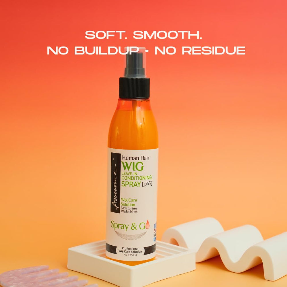 Awesome wig freshness spray keeps moisture and prevents dryness.