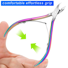 Awpeye outil manucure cuticule arc-en-ciel, performance pro à domicile.