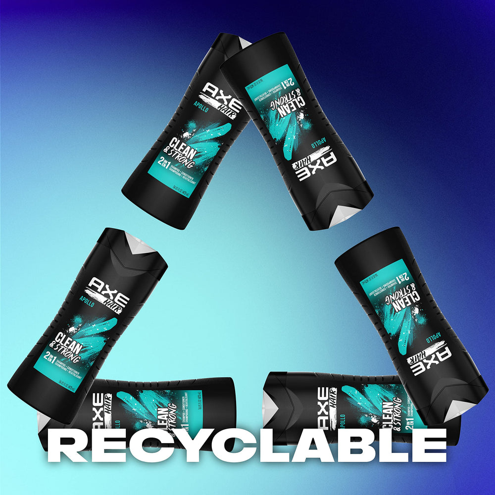 AXE Apollo 2 en 1: format compact pour sac de sport.