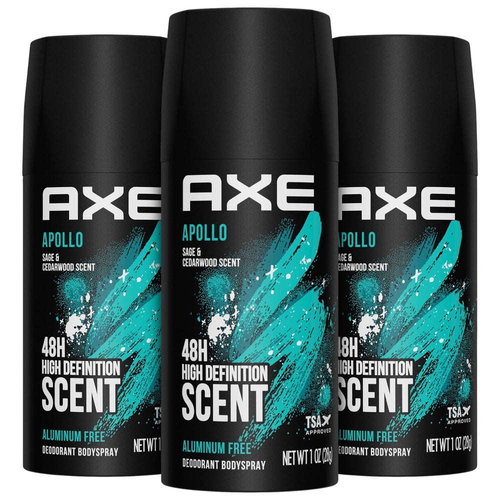 AXE Apollo – bouteille-1oz, format voyage pratique.