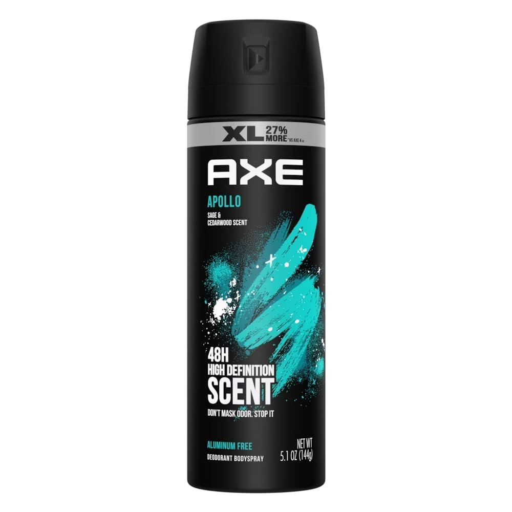AXE Apollo XL, bouteille de déodorant, parfum masculin durable pour rester frais.