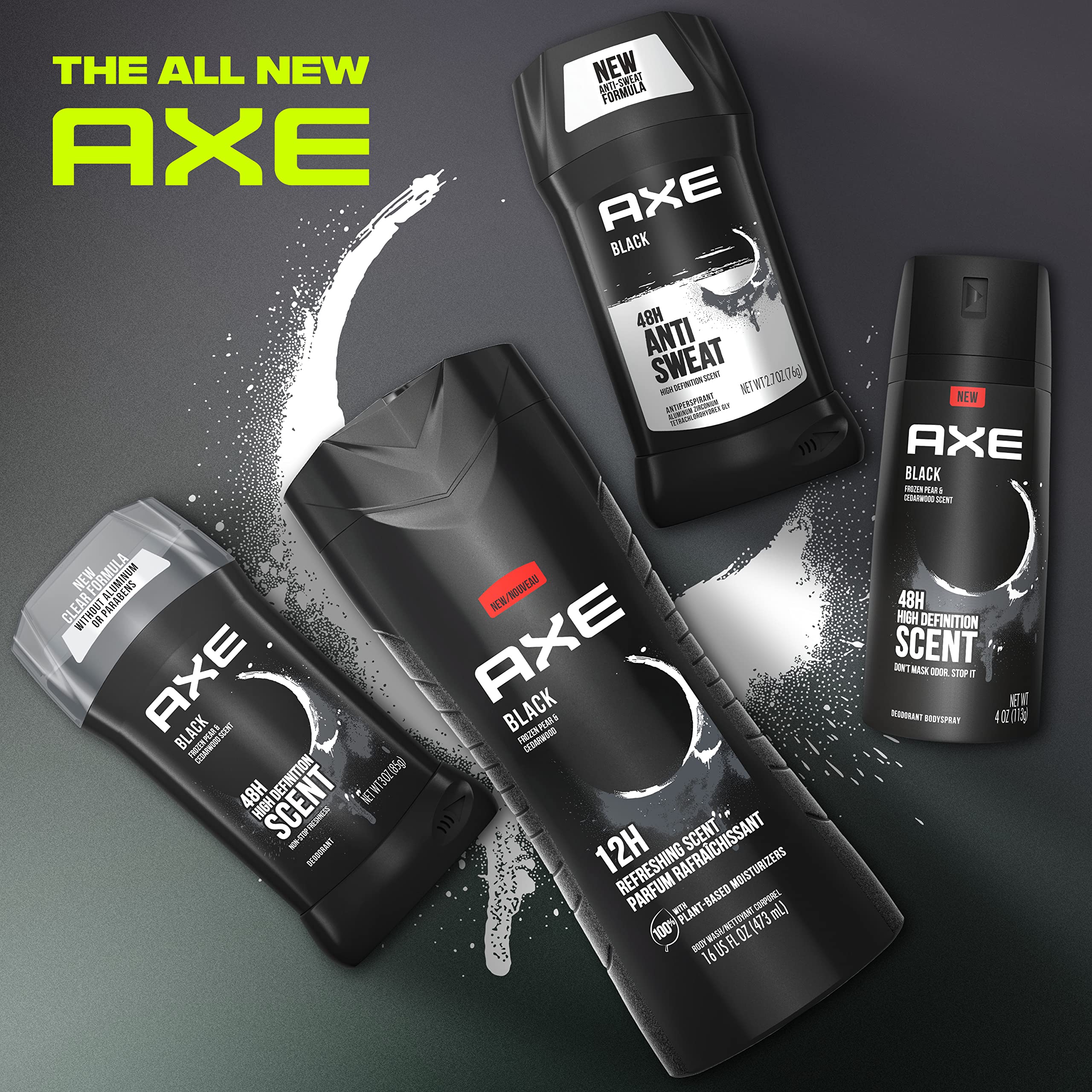 AXE Black – formule sans aluminium, soin doux pour la peau.